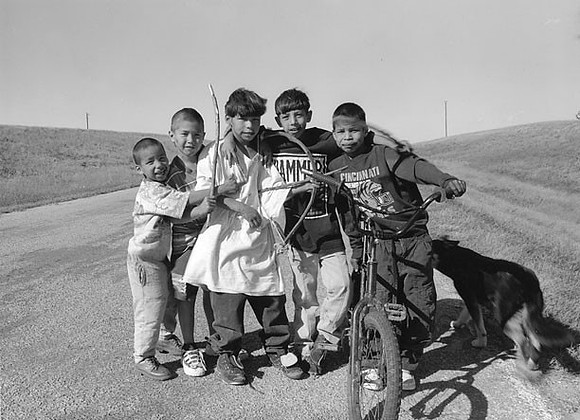 Hunkpapa Sioux Indian boys, Fort Yates,ND