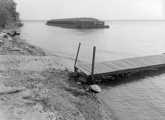 View of Mississippi RIver  and departure point  from Nauvoo