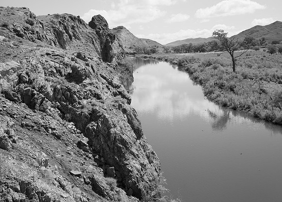 Truckee River in  Lower  Canyon, Washoe County, Nevada
