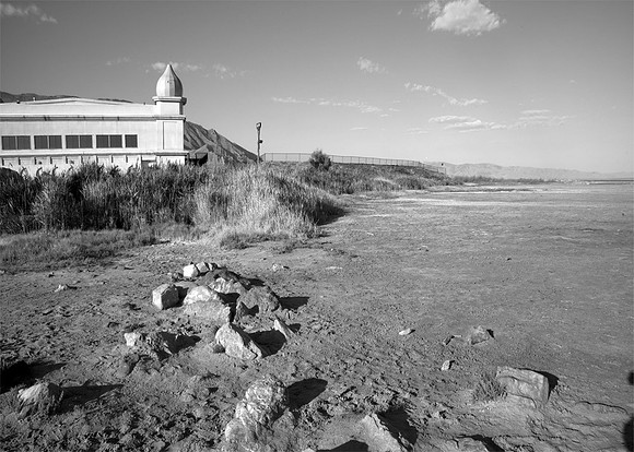 Former  beach  at  Salt  Air  Pavillion, Utah