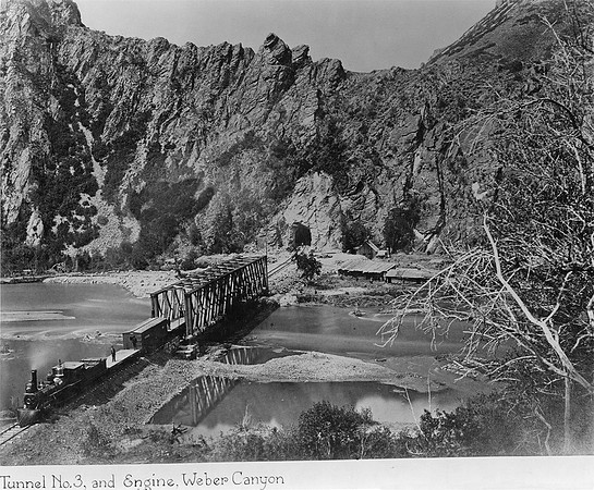 Tunnel #3 , circa 1868, Utah  State Historical  archives