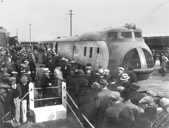 Zip Train  at Cheyenne circa 1930, Wyoming State archives