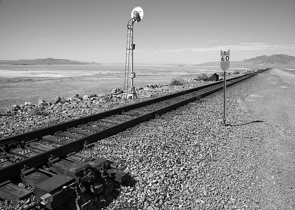 Beginning  of  Lucin  Cutoff across Great  Salt Lake,  Ogden, Utah
