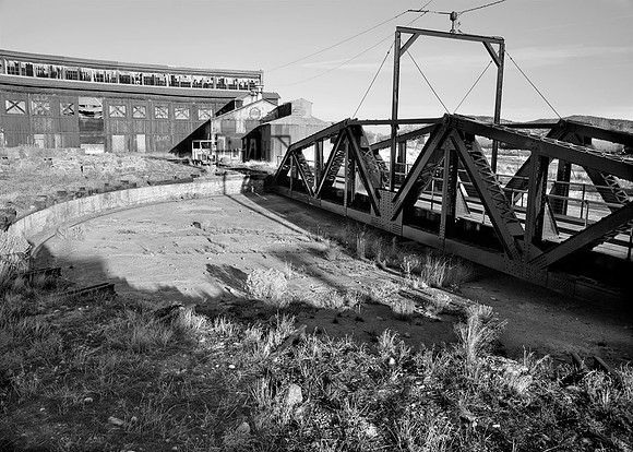 Roundhouse and  turntable,  Evanston, Wyoming