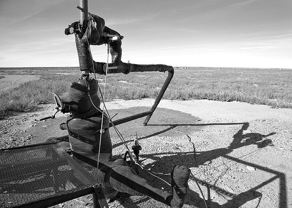 Oil and  Gas pipes,  Granger  Road, Uinta County, Wyoming