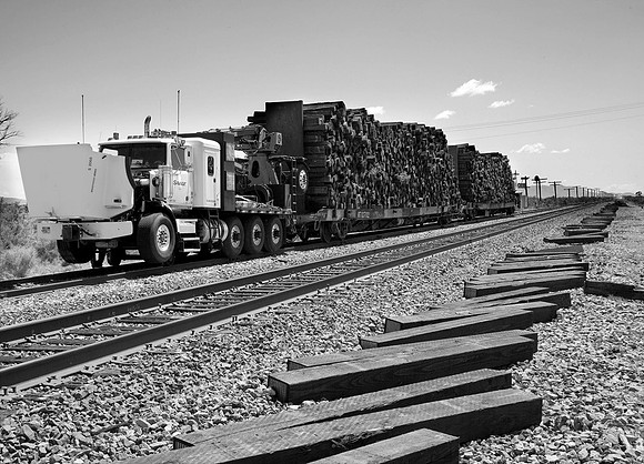 RR tie  replacement operations,  Lovelock, Nevada