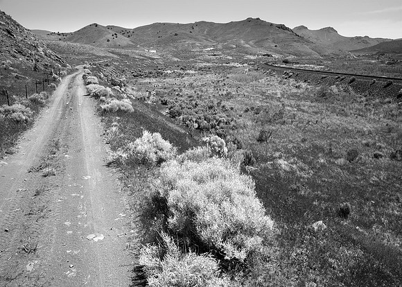 On  original   road  bed,  Ten  Mile  Canyon,  Nevada