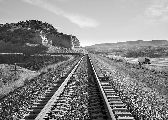 Castle  Rock and  I-80 .  Utah