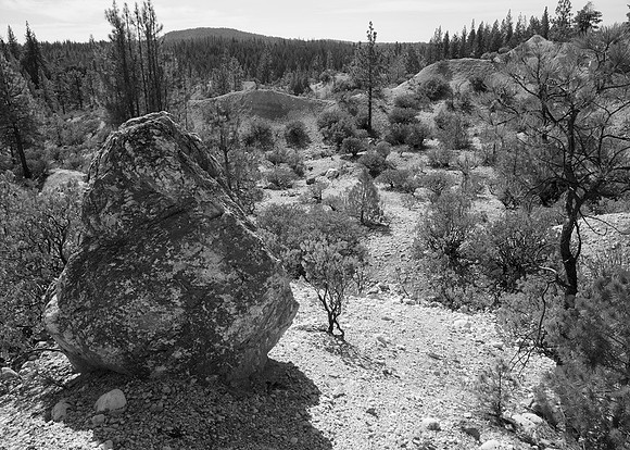 Hydraulic gold  mine  landscape,  Dutch  Flat, California