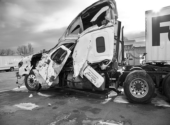 Big  rig  wreck, Laramie, Wyoming