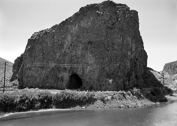 Humboldt River and Tunnel in   Palisade Canyon .  Nevada