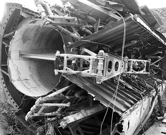rear of jet engine