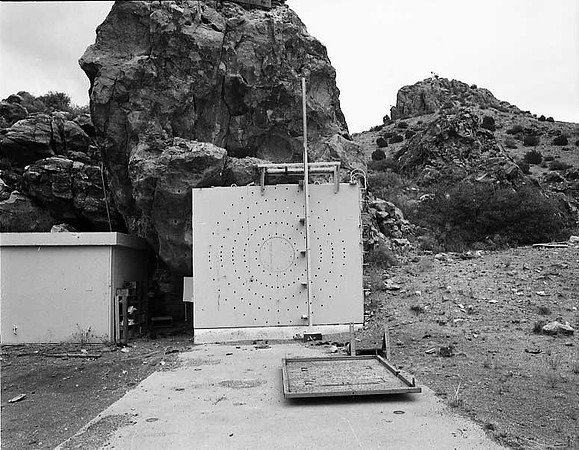 Target with rocks