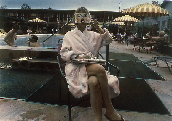 western woman and spa