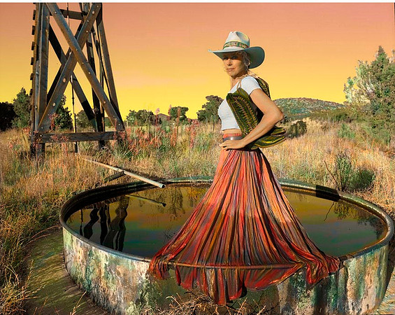 windmill tub and sunset