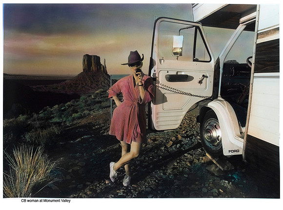CB woman at Monument Valley