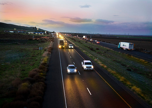 interstate 5, 180 miles  from  los  angeles