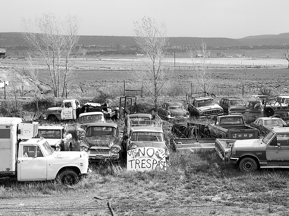 Junkyard  near Los Pinos River and Ignacio, Monezuma County, CO