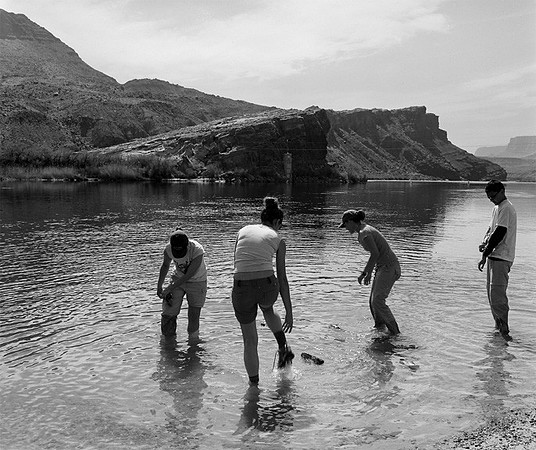 Hikers at Lees Ferry, AZ