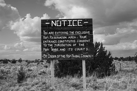 Entering Hopi  Pueblo, near  Keems Canyon, Arizona