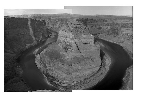 Horseshoe Bend and Colorado River, looking north