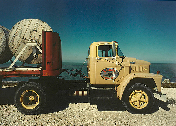 Red  Trailer truck, 1976, Key West , FL